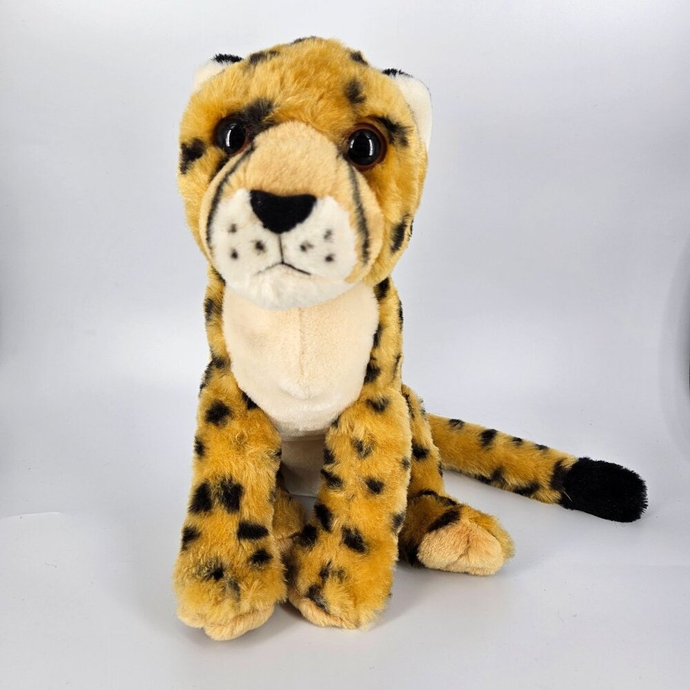 Wild Republic Cheetah Plush Stuffed Animal Soft Realistic Lifelike Kids Toy 10"
